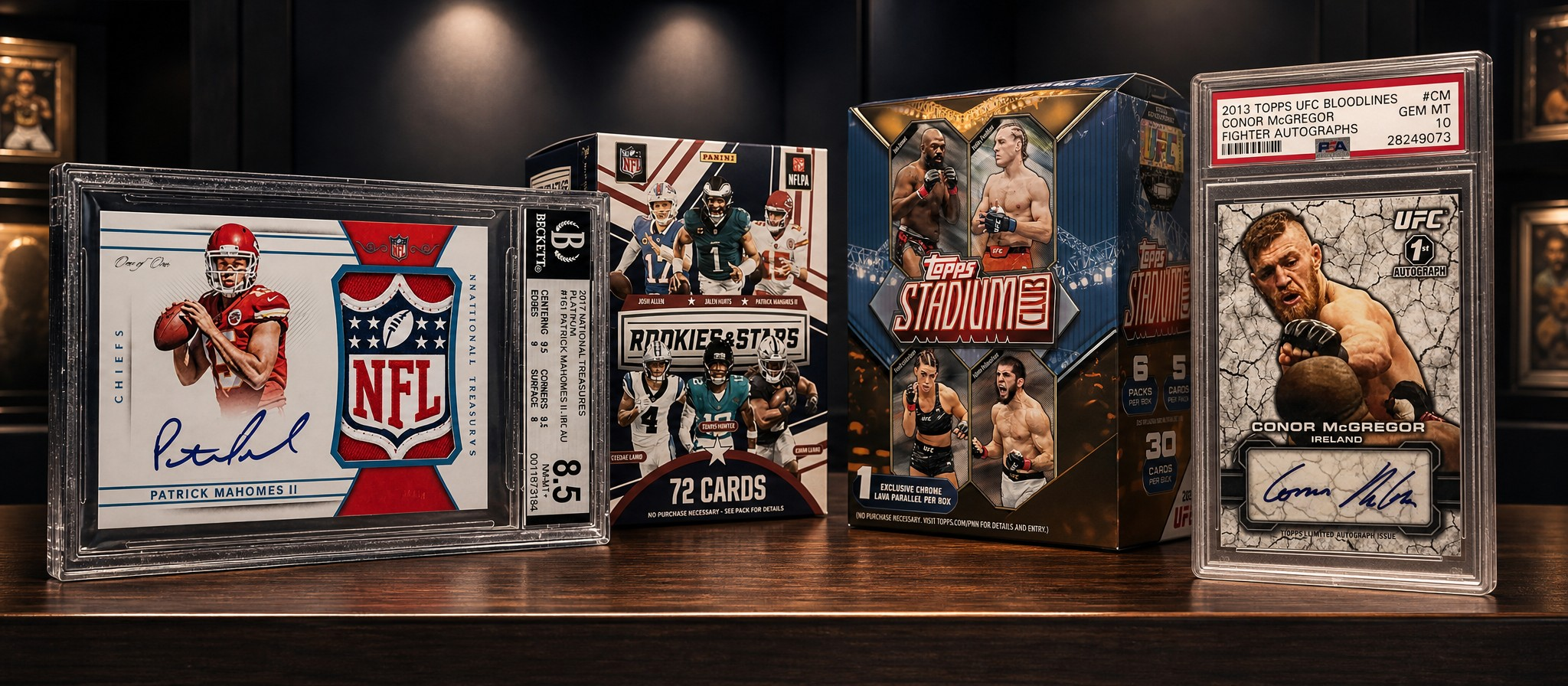 RarVault trading cards, graded sports cards and sealed card boxes